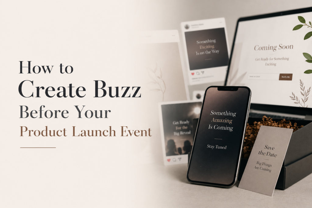 How to Create Buzz Before Your Product Launch Event