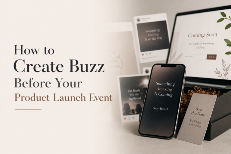 How to Create Buzz Before Your Product Launch Event